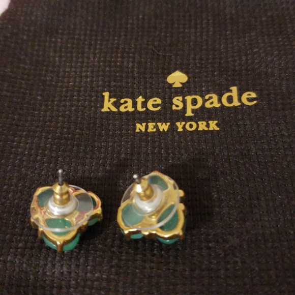 Kate Spade mint gem stone earrings - Picture 4 of 4